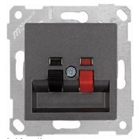 RİTA MEK TUŞ HOPARLÖR PRİZİ ANTRASİT 1